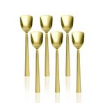 Dmr Life 6'Lı Lüx Çelik Gold Dondurma Kaşığı Gold-Dondurma