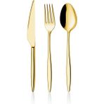 Dmr Life Yakut Gold 89 Parça 12 Kişilik Çatal Kaşık Bıçak Takımı Kutulu (Ürünün Markası Dmr Life') - Kahverengi - Mavi