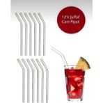 DMR Şeffaf 12 Li Cam Eğimli Pipet Şeffaf