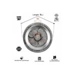 DMT COPPER HOME 16 cm 430 Kalite Krom Çelik İşlemeli Meze Tabağı – Paslanmaz, Kararmaz, Şık Sunumluk