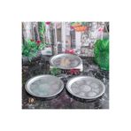 DMT COPPER HOME 20 cm Servis Sunum Tepsisi 3 ADET 430 Kalite Krom Çelik – Kararma Yapmaz, Meze Kebap Kahve Sunumluk