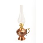 DMT COPPER HOME Dmt Gaziantep Bakır Osmanlı Ağır El Işlemeli Gaz Lambası Yük:38cm Kalınlık:0,8mm