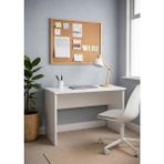 Dmz Home Concept Modern Çalışma Masası 120X60 cm | Mdf Ofis & Ders Masası | Ergonomik 75 cm Yükseklik - Beyaz
