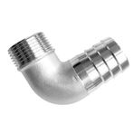 DN25 1 inç * 32 mm, Paslanmaz Çelik 90 Derece Dirsek Hortum Bağlantısı, Su, Yakıt ve Hava Uygulamaları için Boru Bağlantısı