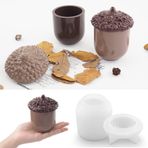 Dnejiu 2 adet/takım çam kozalağı silikon kalıpları, kapaklı reçine kavanoz kalıpları, DIY takı saklama kutuları için epoksi reçine kalıpları, mumluklar, şeker kutuları, epoksi reçine dökme zanaat hediyeler