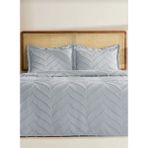 D'niss Home Merve 3 Parça Çift Kişilik Yatak Örtüsü - Gri - 240 x 250 cm