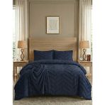 D'niss Home Merve 3 Parça Çift Kişilik Yatak Örtüsü - Lacivert - 240 x 250 cm