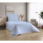 D'niss Home Zikzak Desenli 2 Parça Tek Kişilik Yatak Örtüsü - Gri - 170 x 240 cm