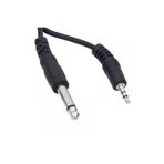 DNR Bilişim 6.3 Mono - 3.5 Stereo Kablo PC/Hoparlör /Ses sistemi uyumlu 3 metre Aux Kablo