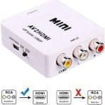 DNR Bilişim Av Tos Input (Giriş) & HDMI Output (Çıkış) 1080P USB Power Destekli Hd Video Converter Çevirici - Beyaz