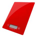 DNR Bilişim Dijital Hassas Terazi Cam Mutfak Tartı 5 kg / 1 gr Elektronic Kitchen Scale - Kırmızı