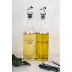dnshome 2'li Cam Yağdanlık Seti Sızdırmaz Kilit Başlıklı Zeytinyağı Ayçiçek Yağı Şişesi Yağlık 750 ml