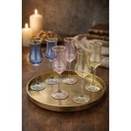 Dnz Art Collection Paşabahçe Grappa 3 Renk 6 Adet Kahve Yanı Bardağı - 100 ml