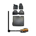 Dnz Dacia Duster 4x2 3D Havuzlu Oto Paspas Sedan ve Bagaj Havuzu Nora Set - Siyah