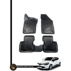 Dnz Renault Clio 4 2012-2020 Ile Tam Uyumlu 3D Oto Paspas Great - Siyah