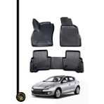 Dnz Renault Megane 3 Hatchback 3D Havuzlu Paspas Yumuşak Loci - Siyah