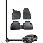 Dnz Renault Megane 4 Sedan 3D Araca Birebir Uyumlu Inox Oto Paspas - Siyah
