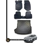 Dnz Toyota Corolla 3D Havuzlu Oto Paspas Sedan 2013-2018 ve Bagaj Havuzu Nora Set - Siyah