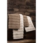 DNZGÜLCAN Bubble 4'lü Banyo Havlu Seti %100 Pamuk, Premium Hamam Takımı (2 adet 70x140 - 2 adet 50x90)
