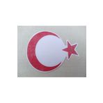 DNZSM AY YILDIZ STİCKER KIRMIZI 7,5x6cm (2 ADET FİYATI) TÜRK BAYRAĞI STİCKER, ÇIKARTMASI AYYILDIZ ETİKETİ DNZ-011311