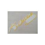 DNZSM K. ATATÜRK STİCKER Sarı 31x8cm ATATÜRK İMZASI STİCKER, ATATÜRK ETİKETİ, ATATÜRK ÇIKARTMASI DNZ-011284