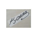DNZSM K. ATATÜRK STİCKER Siyah 25,5x7cm ATATÜRK İMZASI STİCKER, ETİKETİ, ÇIKARTMASI DNZ-011299