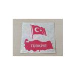 DNZSM TÜRK BAYRAĞI STİCKER FOSFORLU 6x6cm (2ADET FİYATI) AY YILDIZ STİCKER TÜRK BAYRAĞI ETİKETİ ÇIKARTMASI DNZ-011316
