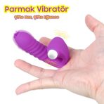 Do it Love - Parmak Vibratör - Eğlence içinizde - Anal ve Vajina Kullanımlı - Haz Halkaları - G ve Clitoral Zevk - Mor
