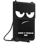 Do not Dokunma - FINTIE Pasaport Tutucu Boyun Kılıfı Erkekler & Kadınlar için Premium PU Deri Seyahat Cüzdan Seyahat Kılıfı [RFID Engelleme]