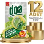 Doa 12 Adet Bulaşık Makinesi Kokusu 60 Yıkama 6 ml Limon Ferahlığı ile Kötü Kokuları Önler