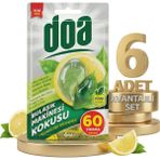Doa Bulaşık Makinesi Kokusu 60 Yıkama 6x6 ml Uzun Süreli Limon Ferahlığı ve Kolay Kullanım