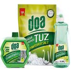 Doa Bulaşık Makinesi Temizleyici 250 ml + 500 ml Parlatıcı + 1.5 kg Tuz
