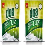 Doa Bulaşık Makinesi Tuzu 1,5 kg X2 Etkili Temizlik ve Kireç Önleyici Özellik