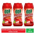 Doa Granül Çamaşır Parfümü & Çamaşır Yumuşatıcı Amber ve Gül 3 x 210 Gr