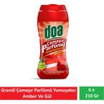 Doa Granül Çamaşır Parfümü & Çamaşır Yumuşatıcı Amber ve Gül 6 x 210 gr - 210 ml