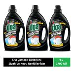 Doa Sıvı Çamaşır Deterjanı Siyah ve Koyu Renkler 3 x 2700 Ml