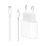Doatech iPad Mini (1. Nesil) Usb-C Şarj Veri Kablosu 1m ve 20W Usb-C Güç Adaptörü - Beyaz