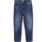 DobaKids Erkek Çocuk Destroyed Jean Yırtık Kot Denim Pantolon Lacivert 001-0002034 - 6 Yaş