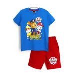 DobaKids Paw Patrol Marshall Chase Rubble Baskılı Çocuk Takım Mavi Kırmızı 001-0001787