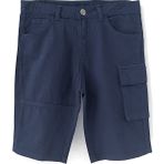 DobaKids Virtus Series Erkek Çocuk Kargo Cep Gabardin Pantolon Ayarlı Bel Detaylı Lacivert - 13 Yaş