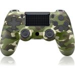 Dobe Ps4-Pc-Android Box-Android-Ios Telefon Tablet Uyumlu Titreşimli Bluetooth Oyun Kolu - Kamuflaj Yeşil