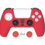 Dobe Sony Dobe Playstation 5 Slikon Koruyucu Set Kırmızı, Ps5 Slikon Kılıf ve Analog Koruyucu