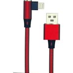 Dobe Usb Lightning 90 Derece Örgülü Şarj Ve Data Kablosu