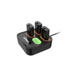 Dobe Xbox One / Xbox Series S/x Dörtlü Batarya Şarj Yuvası + 4 Adet Batarya