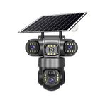 Dobest 4K Güneş Enerjili PTZ Güvenlik Kamerası Otomatik Takip İki Yönlü Ses Renkli Gece Görüşü 360°