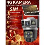 Dobest Kablosuz 24 Saat Güvenlik: 4g Sım PTZ Kartlı 6mp Kamera, Güneş Enerjili, Çift Yönlü Ses ve Anında Bildirim - Gümüş
