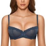 Dobreva Balconette Balenli Push Up Dirndl Dantel Astarsız Sargasso Kadın Sütyen