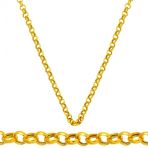 Doç Halka 14 Ayar Altın Zincir - 45 Cm