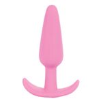 Doc Johnson Mood - Naughty 1 - Silikon Anal Fiş - Orta - 9,9 cm Uzun ve 2,54 cm Geniş - Yanaklar Arasında Konfor için Konik Taban - Orta - Pembe