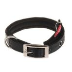 DOCA DOKUMA SİYAH KÖPEK BOYUN TASMASI 2 X 26-36 CM